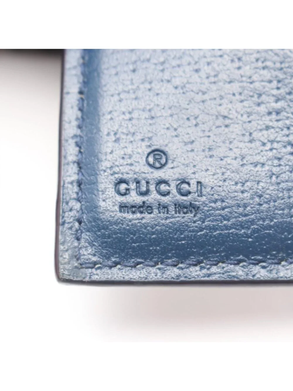 ★SOLD★ Gucci Trifold Wallet GG Mini with Detail Supreme Beige Blue - Picture 5 of 8